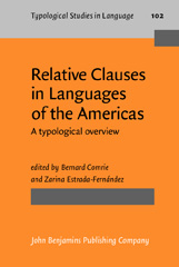 eBook, Relative Clauses in Languages of the Americas, John Benjamins Publishing Company