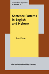 E-book, Sentence Patterns in English and Hebrew, Kuzar, Ron., John Benjamins Publishing Company