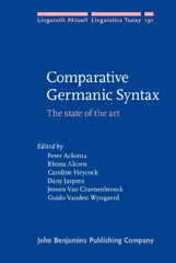 E-book, Comparative Germanic Syntax, John Benjamins Publishing Company