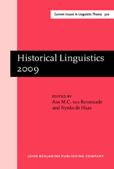 E-book, Historical Linguistics 2009, John Benjamins Publishing Company