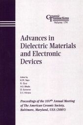 E-book, Advances in Dielectric Materials and Electronic Devices : Proceedings of the 107th Annual Meeting of The American Ceramic Society, Baltimore, Maryland, USA 2005, American Ceramic Society