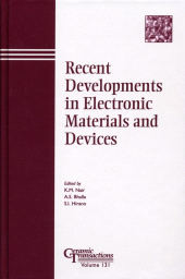 E-book, Recent Developments in Electronic Materials and Devices, American Ceramic Society