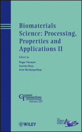 E-book, Biomaterials Science: Processing, Properties and Applications II, American Ceramic Society
