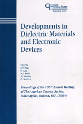 E-book, Developments in Dielectric Materials and Electronic Devices : Proceedings of the 106th Annual Meeting of The American Ceramic Society, Indianapolis, Indiana, USA 2004, American Ceramic Society