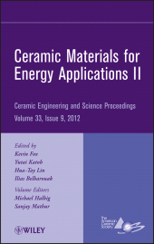 E-book, Ceramic Materials for Energy Applications II, Volume 33, Issue 9, American Ceramic Society