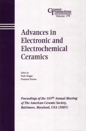 E-book, Advances in Electronic and Electrochemical Ceramics : Proceedings of the 107th Annual Meeting of The American Ceramic Society, Baltimore, Maryland, USA 2005, American Ceramic Society
