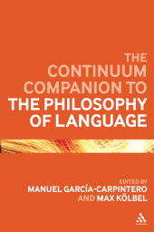 E-book, The Continuum Companion to the Philosophy of Language, Continuum