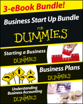 E-book, Business Start Up For Dummies Three e-book Bundle : Starting a Business For Dummies, Business Plans For Dummies, Understanding Business Accounting For Dummies, For Dummies