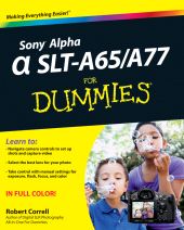 E-book, Sony Alpha SLT-A65 / A77 For Dummies, For Dummies