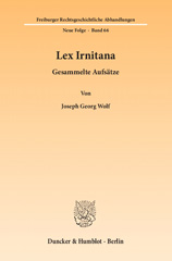 eBook, Lex Irnitana. : Gesammelte Aufsätze., Duncker & Humblot