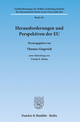 E-book, Herausforderungen und Perspektiven der EU., Duncker & Humblot