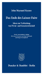 E-book, Das Ende des Laissez-Faire. : Ideen zur Verbindung von Privat- und Gemeinwirtschaft., Duncker & Humblot