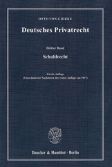 E-book, Deutsches Privatrecht. : Schuldrecht., Gierke, Otto von., Duncker & Humblot