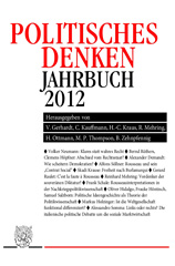 E-book, Politisches Denken. Jahrbuch 2012., Duncker & Humblot