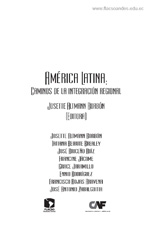 E-book, América Latina : caminos de la integración regional San José de Costa Rica, Facultad Latinoamericanaencias Sociales