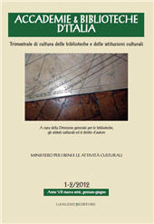 Article, Accademie & Biblioteche d'Italia : la nostra storia, Gangemi