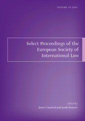 E-book, Select Proceedings of the European Society of International Law, Volume 3, 2010, Hart Publishing