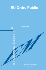 E-book, EU Ordre Public, Corthaut, Tim., Kluwer Law International