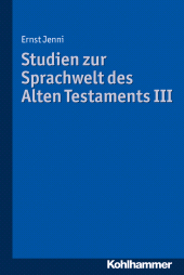 E-book, Studien zur Sprachwelt des Alten Testaments III, Kohlhammer Verlag