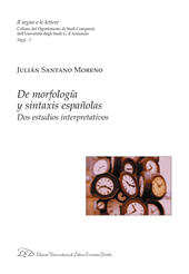 E-book, De morfología y sintaxis españolas : dos estudios interpretativos, Santano Moreno, Julián, LED