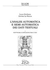 E-book, L'analisi automatica e semi-automatica dei dati testuali : software e istruzioni per l'uso, Giuliano, Luca, LED