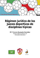 E-book, Régimen jurídico de los jueces deportivos de disciplinas hípicas, Reus