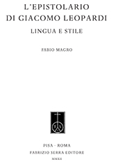 E-book, L'epistolario di Giacomo Leopardi : lingua e stile, Fabrizio Serra
