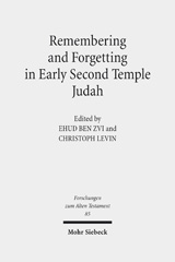 E-book, Remembering and Forgetting in Early Second Temple Judah, Mohr Siebeck