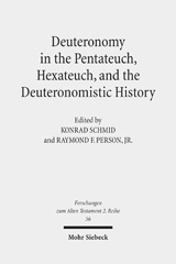 eBook, Deuteronomy in the Pentateuch, Hexateuch, and the Deuteronomistic History, Mohr Siebeck