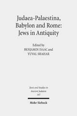 eBook, Judaea-Palaestina, Babylon and Rome : Jews in Antiquity, Mohr Siebeck