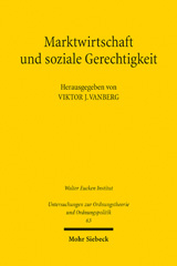 E-book, Marktwirtschaft und soziale Gerechtigkeit : Gestaltungsfragen der Wirtschaftsordnung in einer demokratischen Gesellschaft, Mohr Siebeck