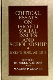 eBook, Critical Essays on Israeli Social Issues and Scholarship, SUNY Press - State University of New York Press