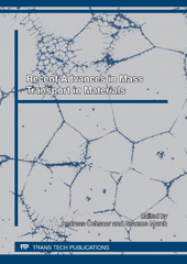 E-book, Recent Advances in Mass Transport in Materials, Trans Tech Publications Ltd