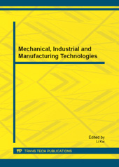 eBook, Mechanical, Industrial and Manufacturing Technologies, Trans Tech Publications Ltd
