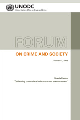 E-book, Forum on Crime and Society : Collecting Crime Data: Indicators and Measurement (Special Issue), United Nations Publications