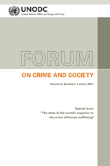 E-book, Forum on Crime and Society : Special Issue: ''The State of the World's Response to the Crime of Human Trafficking'', United Nations Publications