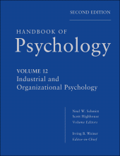 E-book, Handbook of Psychology, Industrial and Organizational Psychology, John Wiley & Sons