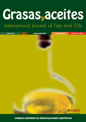 Issue, Grasas y aceites : 64, 1, 2013, CSIC, Consejo Superior de Investigaciones Científicas
