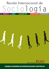Fascículo, Revista internacional de sociología : 71, 1, 2013, CSIC, Consejo Superior de Investigaciones Científicas