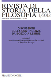 Artículo, Contingenza e impedibilità delle cause : presupposti e implicazioni di un dibattito scolastico, Franco Angeli