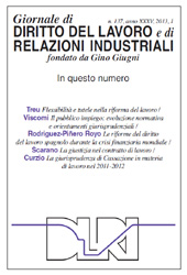 Fascicolo, Giornale di diritto del lavoro e di relazioni industriali : 137, 1, 2013, Franco Angeli