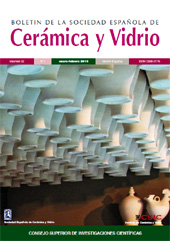 Issue, Boletin de la sociedad española de cerámica y vidrio : 52, 1, 2013, CSIC, Consejo Superior de Investigaciones Científicas