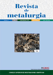 Fascicule, Revista de metalurgia : 49, 1, 2013, CSIC, Consejo Superior de Investigaciones Científicas
