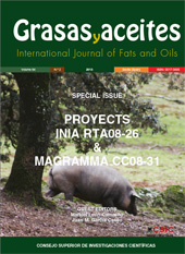 Fascicule, Grasas y aceites : 64, 2, special issue, 2013, CSIC, Consejo Superior de Investigaciones Científicas