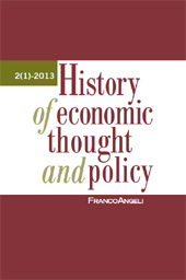Artículo, Facts, Theories, and Policies in the History of Economics : an Introductory Note, Franco Angeli