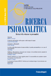 Heft, Ricerca psicoanalitica : rivista della relazione in psicoanalisi : 2, 2013, Franco Angeli