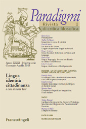 Article, Linguistica in cerca di identità, Franco Angeli