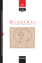 Issue, Quaderni di Psicoterapia Cognitiva : 32, 1, 2013, Franco Angeli
