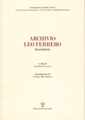 E-book, Archivio Leo Ferrero : inventario, Polistampa