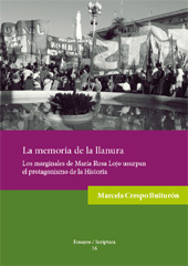 E-book, La memoria de la llanura : los marginales de María Rosa Lojo usurpan el protagonismo de la historia, Crespo Buiturón, Marcela, Edicions de la Universitat de Lleida